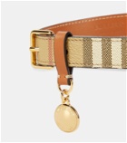 Burberry Burberry Check faux leather dog collar