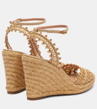 Aquazzura Kahlo 105 raffia espadrille wedges