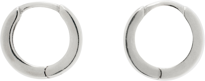 Photo: Laura Lombardi Silver Clutch Hoop Earrings