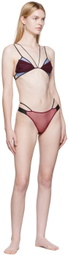 Nensi Dojaka SSENSE Exclusive Burgundy Briefs
