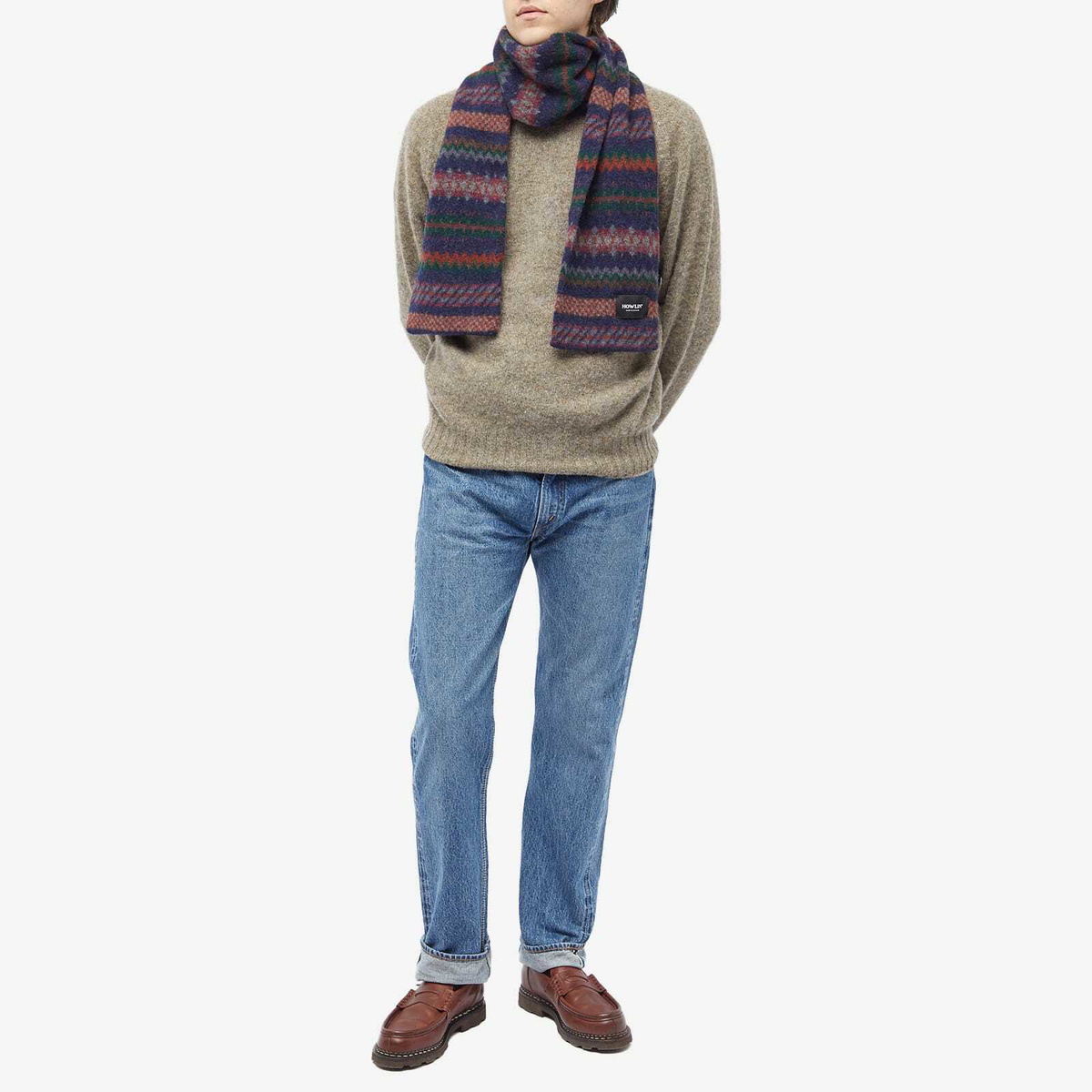 Howlin by Morrison Men's Howlin' A Woolen Wonder Scarf in Navy