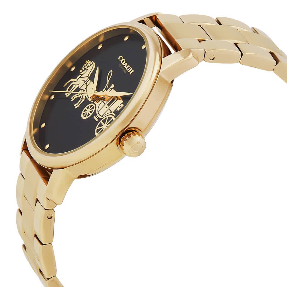 Coach Grand Quartz Black Dial Ladies Watch 14504174 Coach