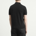 Casablanca Men's Pointelle Monogram Polo in Black
