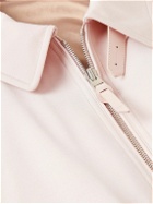 TOM FORD - Leather-Trimmed Satin-Twill Bomber Jacket - Pink