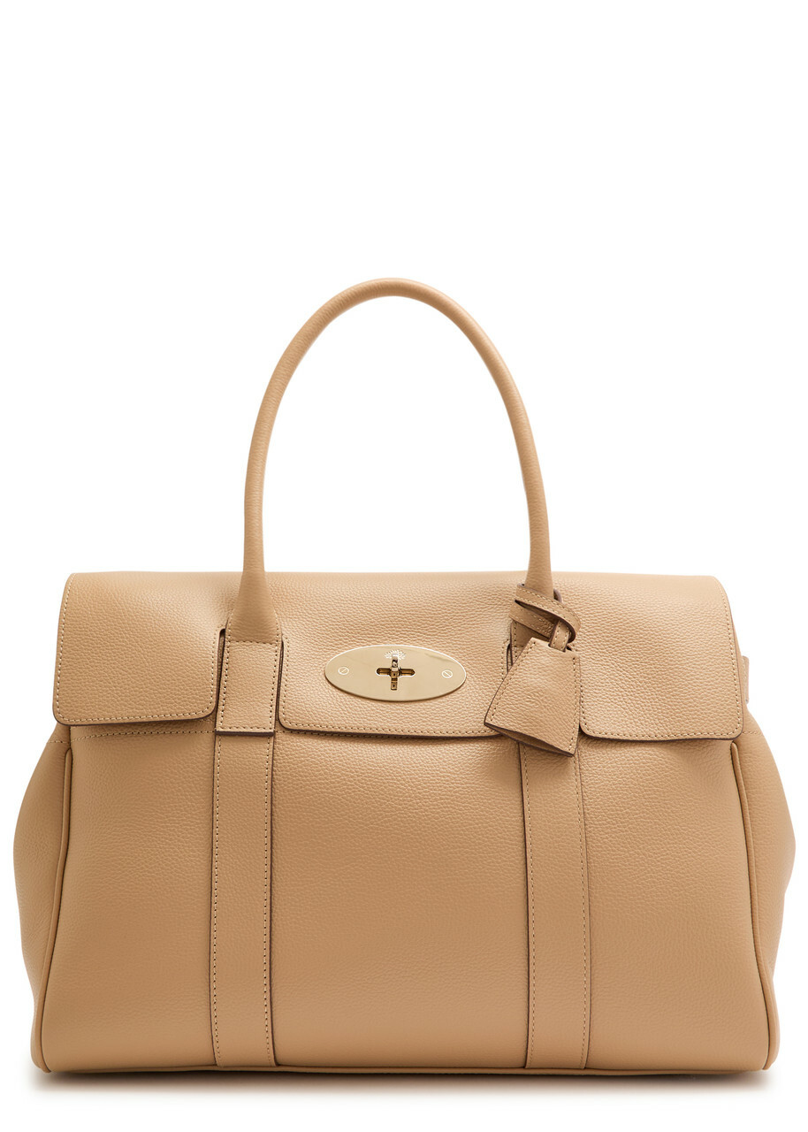 Mulberry Bayswater Small Grained Leather Shoulder bag - Beige - One Size