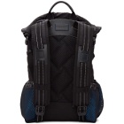 Bottega Veneta Black and Blue Nylon Small Backpack