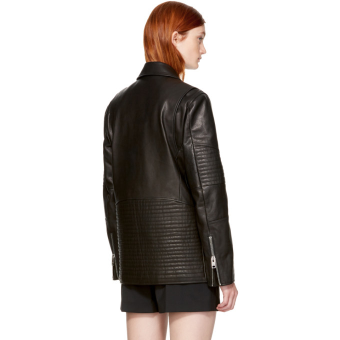 Alexander Wang Black Leather Classic Biker Jacket Alexander Wang