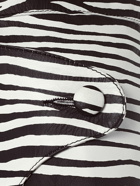 DSQUARED2 - Zebra Print Faux Leather Mini Skirt
