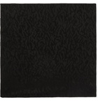 SAINT LAURENT - Leopard-Print Silk-Twill Pocket Square - Black