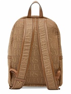 VERSACE - Logo Fabric & Leather Backpack