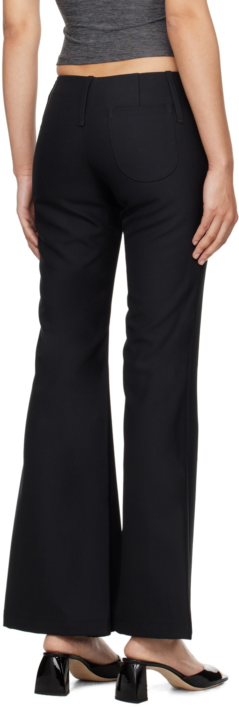 Fax Copy Express Black V-Line Trousers Fax Copy Express