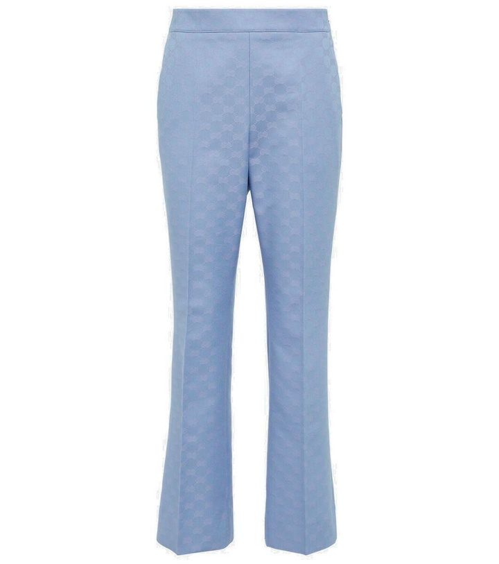 Photo: Gucci GG gabardine cropped pants