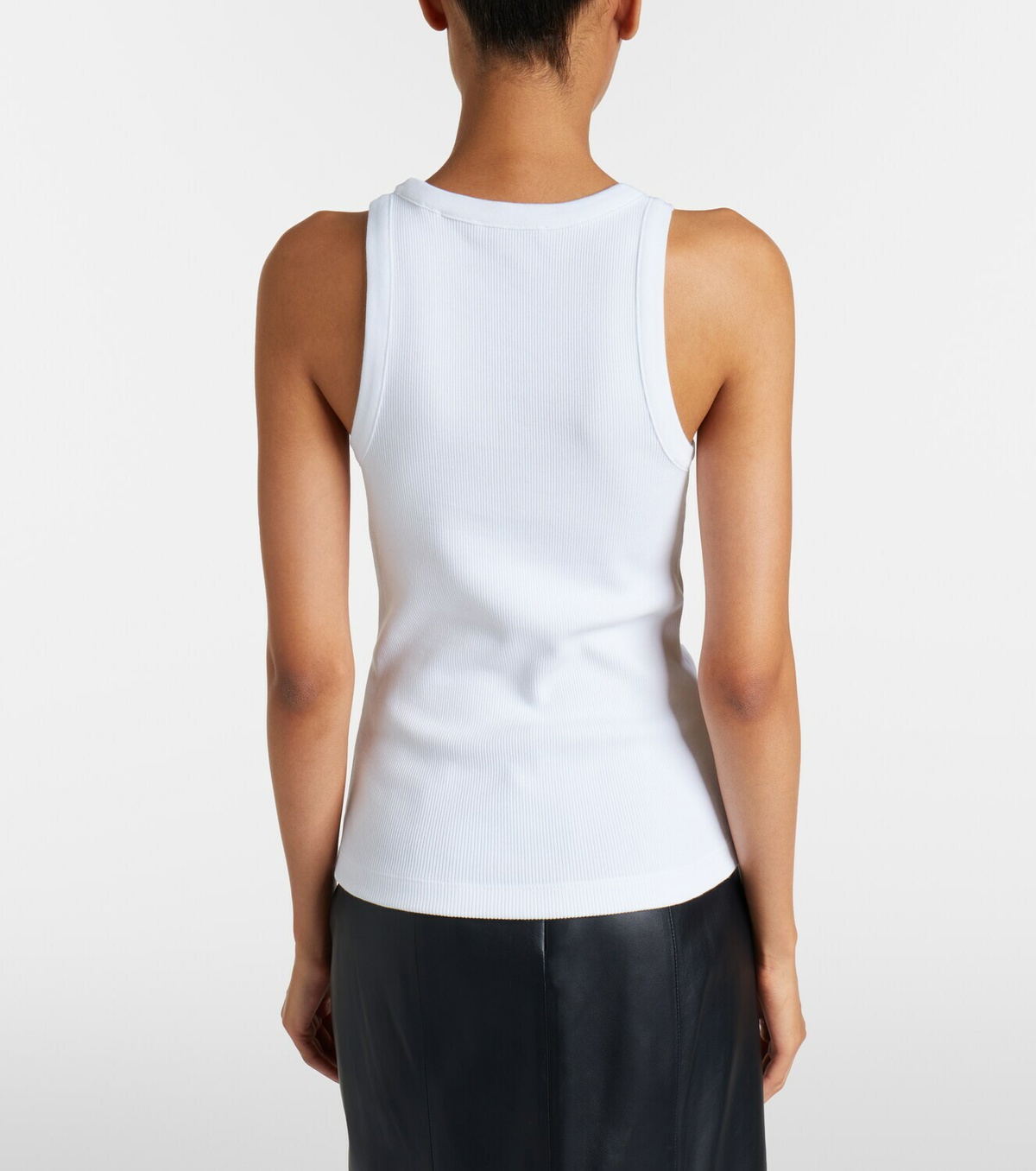 Vince Ribbed-knit jersey tank top