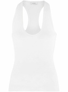 Ferragamo White Racerback Tank Top