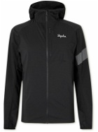 Rapha - Trail Logo-Print Ripstop Hooded Cycling Jacket - Black