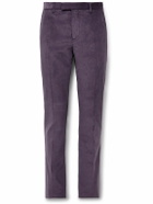 Paul Smith - Slim-Fit Stretch-Cotton Corduroy Suit Trousers - Purple