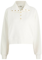 Frame The Coach Cotton Sweatshirt Cream