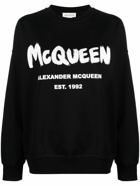 ALEXANDER MCQUEEN - Graffiti Organic Cotton Sweatshirt