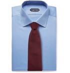 TOM FORD - Light-Blue Slim-Fit Cotton-Twill Shirt - Blue