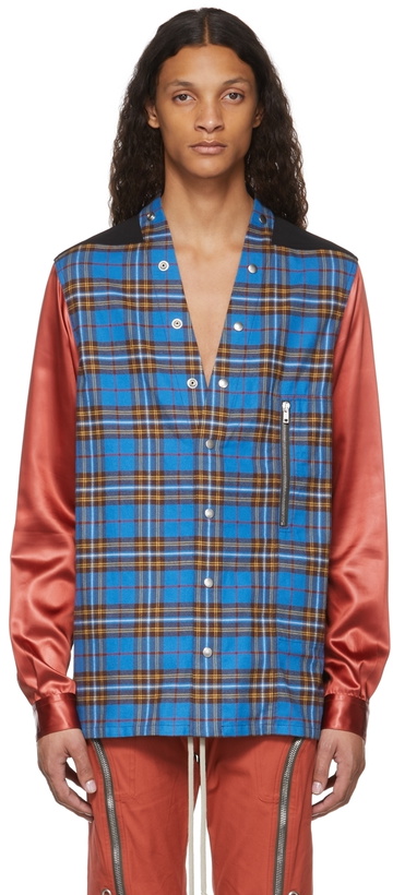 Photo: Rick Owens Blue Plaid Larry Shirt