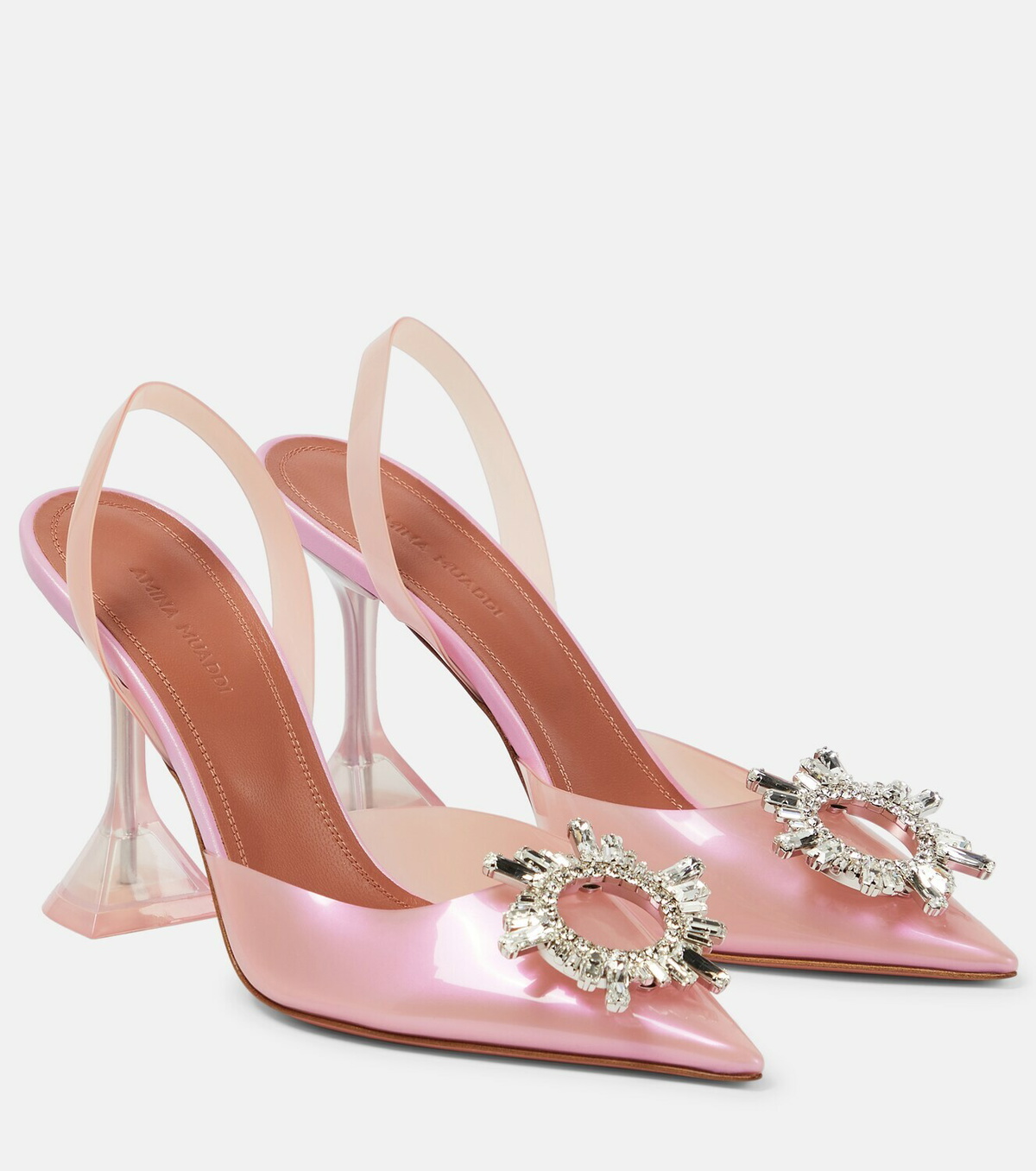 Amina Muaddi - Begum embellished slingback pumps