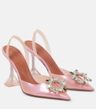 Amina Muaddi - Begum embellished slingback pumps