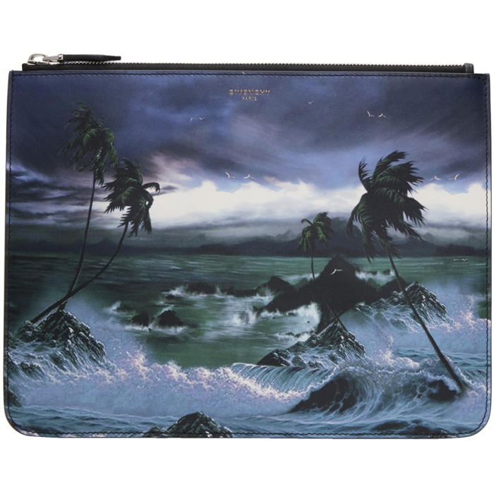 Photo: Givenchy Multicolor Blue Hawaii Pouch 