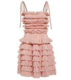 REDValentino Point d'esprit tulle minidress