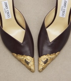 Jimmy Choo Faiz leather slingback pumps