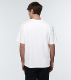 Berluti Leather-trimmed cotton T-shirt