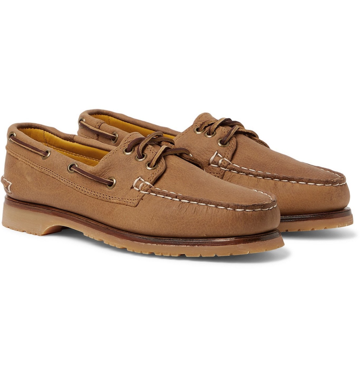Photo: Quoddy - Downeast Full-Grain Leather Boat Shoes - Brown