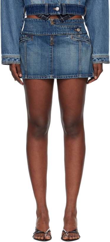 Photo: Coperni Blue Yoke Denim Miniskirt