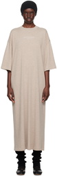 Fear of God ESSENTIALS Beige 3/4 Sleeve Midi Dress