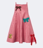 Alémais Valentina embellished moiré minidress