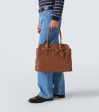Miu Miu Aventure leather tote bag