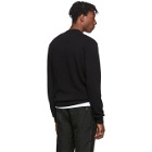 Dolce and Gabbana Black Wool V-Neck Sweater