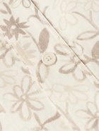 JACQUEMUS - Moisson Oversized Floral-Print Cotton and Linen-Blend Shirt - Neutrals
