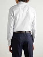 Zegna - Checked Cotton Shirt - White