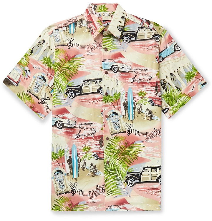 Photo: Go Barefoot - Woody Printed Cotton-Blend Shirt - Pink
