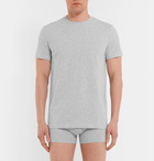 Acne Studios - Edvin Mélange Stretch-Cotton Jersey T-Shirt - Men - Gray