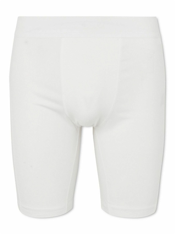 Photo: James Perse - Elevated Lotus Sport Cotton-Blend Jersey Boxer Briefs - White