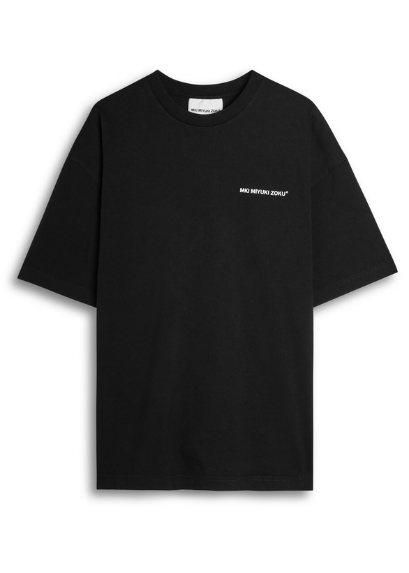 Photo: Mki Miyuki Zoku Uniform Logo-print Cotton T-shirt Black