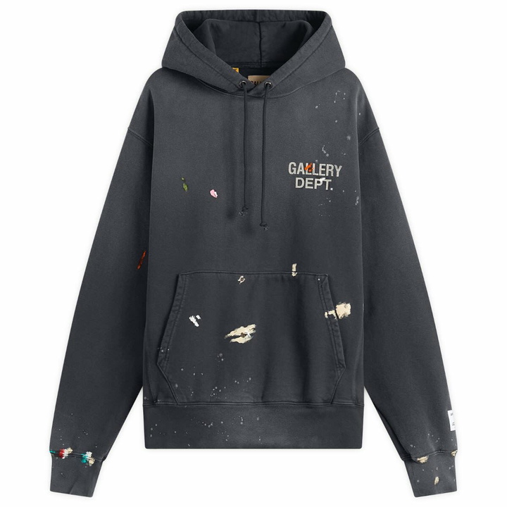 Photo: Gallery Dept Men's Gd Paint Logo Hoodie in Vintage Black