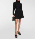Alaïa Patent leather platform wedge mules