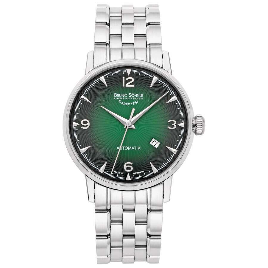 Bruno Sohnle Stuttgart Automatic Green Dial Mens Watch 17-12173-662