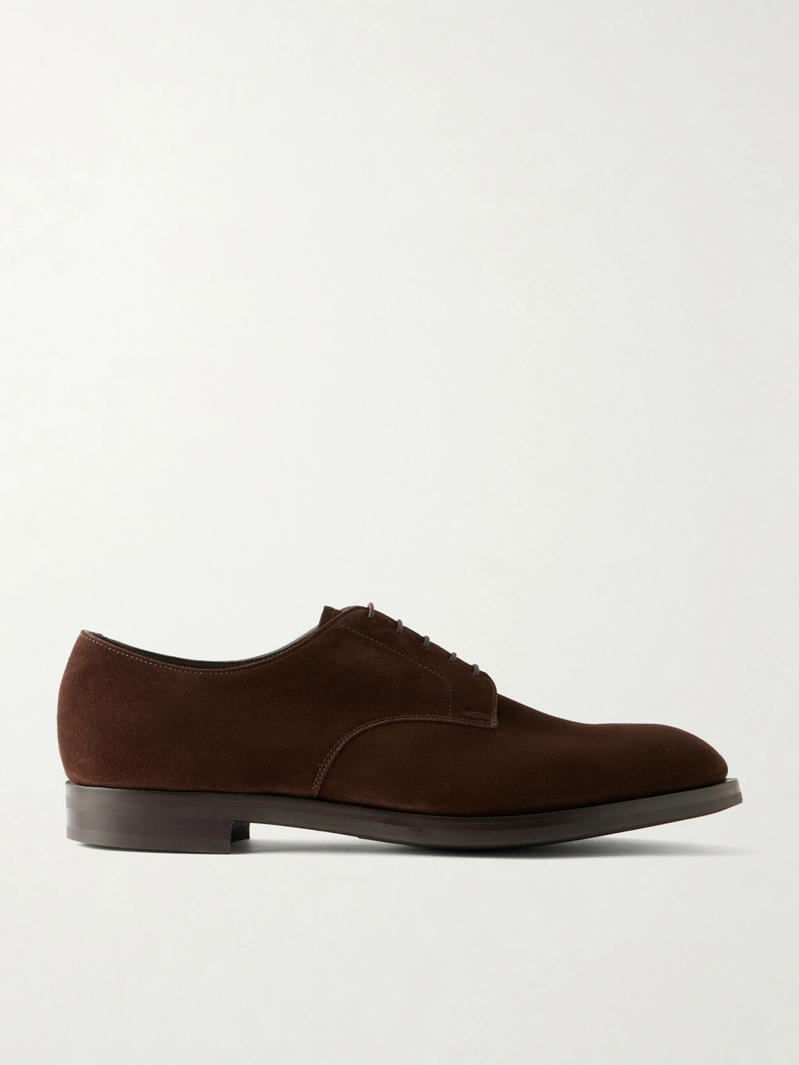 Edward Green - Whitworth Suede Derby Shoes - Brown
