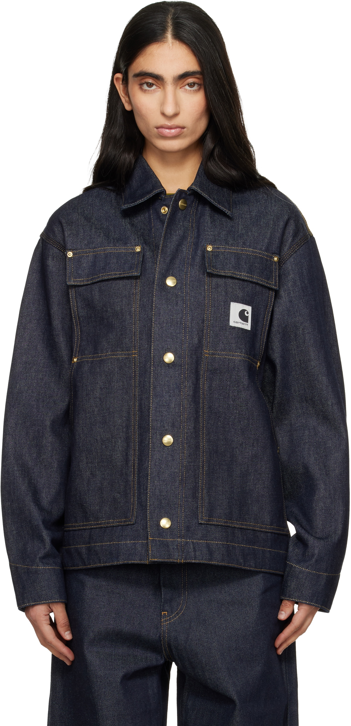 Carhartt Work In Progress Navy OG Arctic Denim Jacket