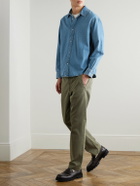 FRAME - The Straight Cotton-Twill Chinos - Green