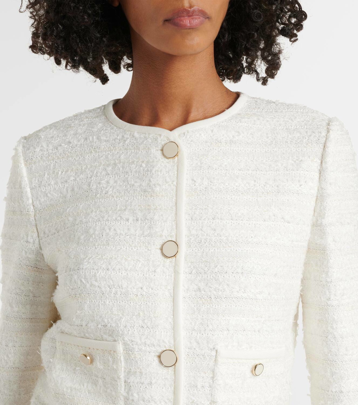 Nina Ricci Cotton-blend tweed cardigan