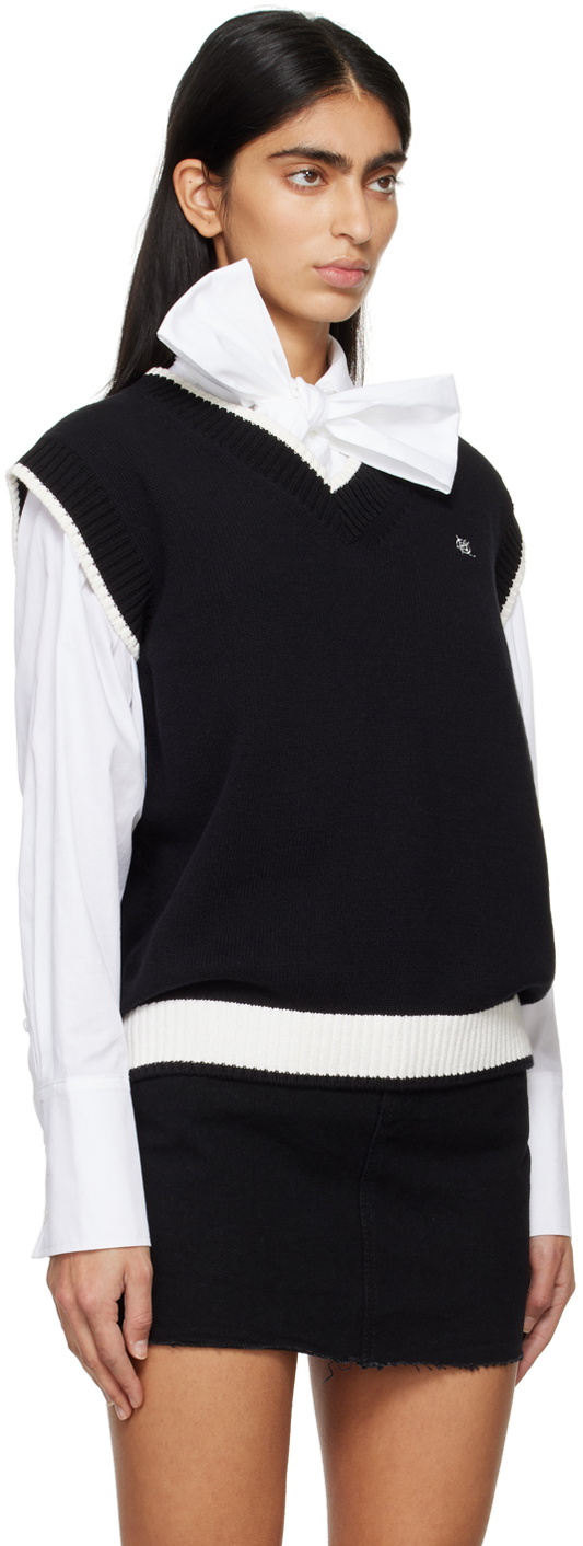 KIMHĒKIM Black V-Neck Vest